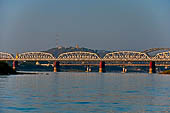 Myanmar - the Inwa bridge that crosses the Irrawaddy River.